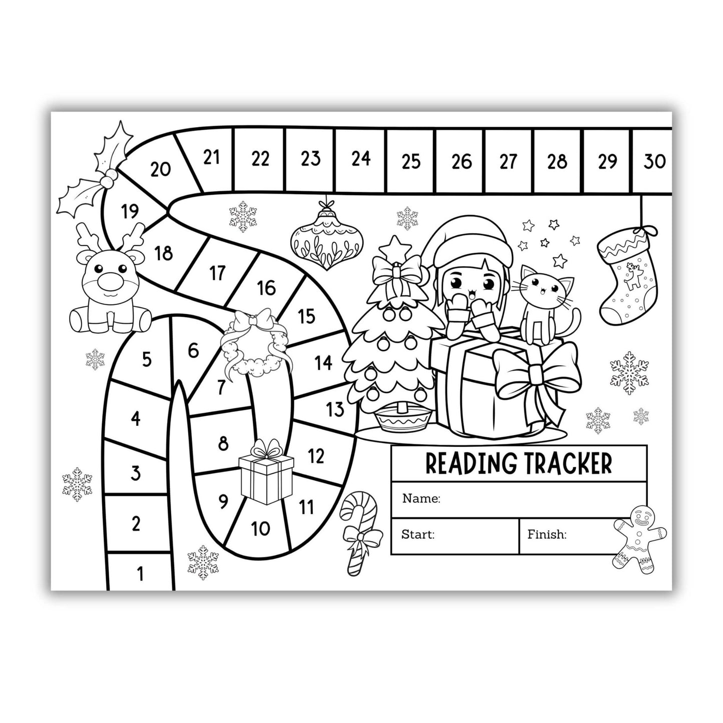 Winter Reading Tracker