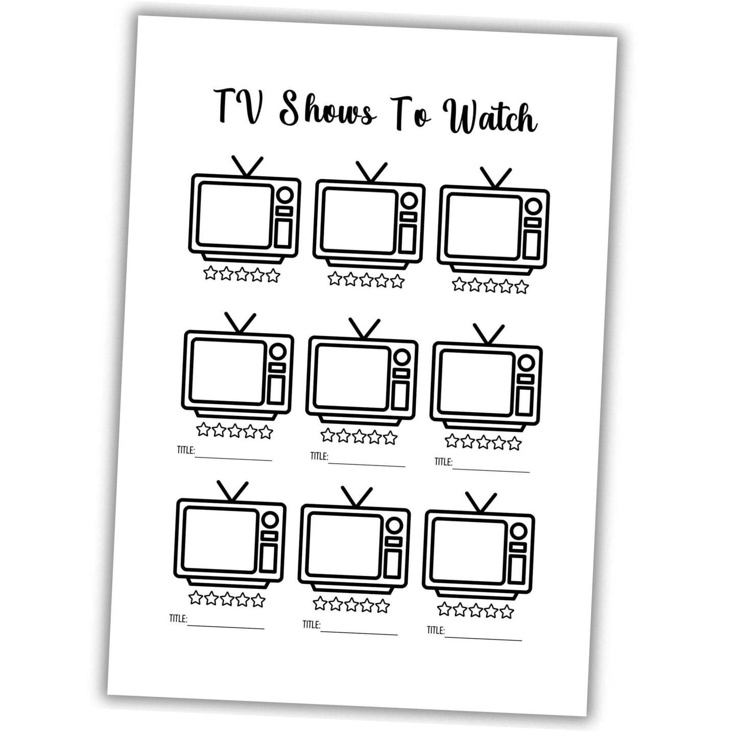 Shows To Watch Tracker