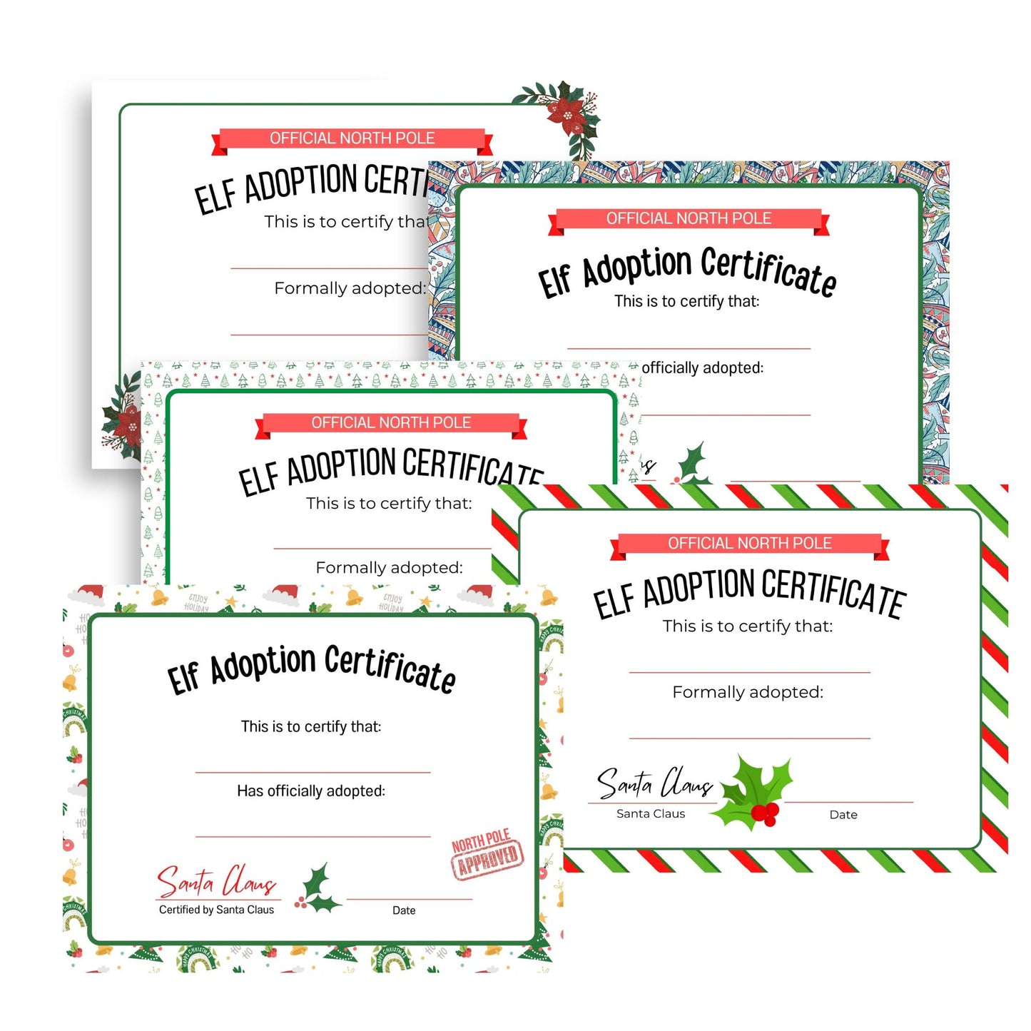 Elf Adoption Certificate - Simplify Create Inspire