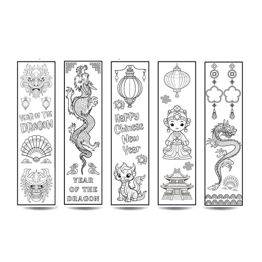 Chinese New Year Colour In Bookmarks - Simplify Create Inspire