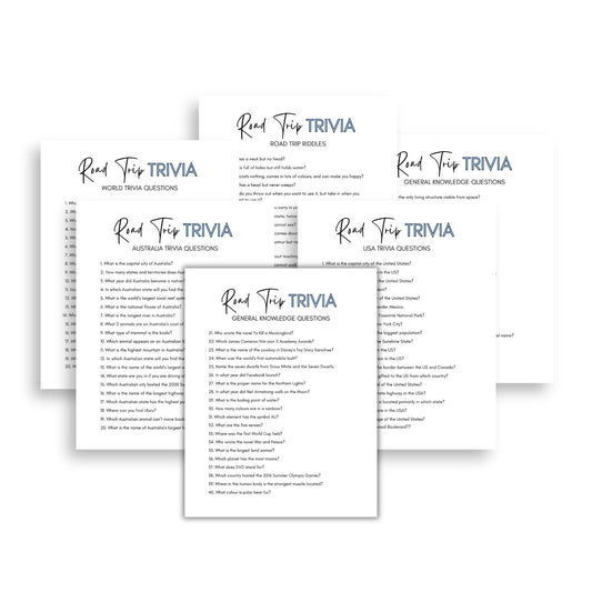 Road Trip Trivia - Simplify Create Inspire