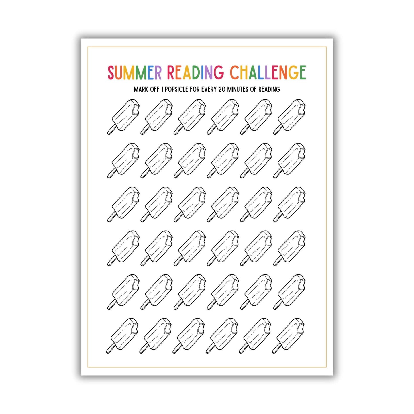 Printable Summer Reading Tracker For Kids