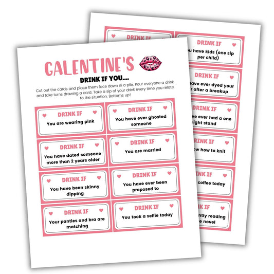 Galentines Day Drink If Game - Simplify Create Inspire