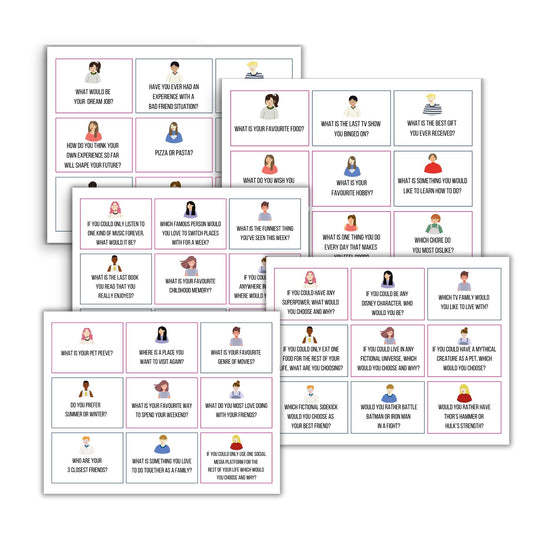 Teen Conversation Cards - Simplify Create Inspire