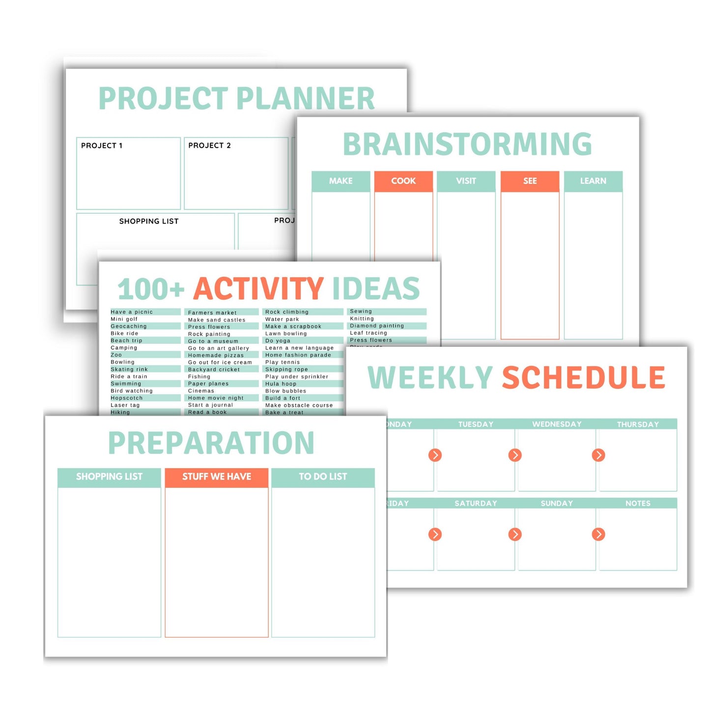 School Vacation Activity Planner - Simplify Create Inspire