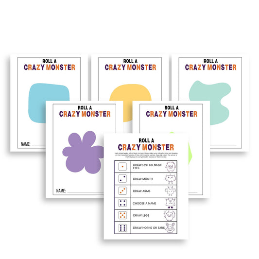 Halloween Roll A Monster Dice Game - Simplify Create Inspire