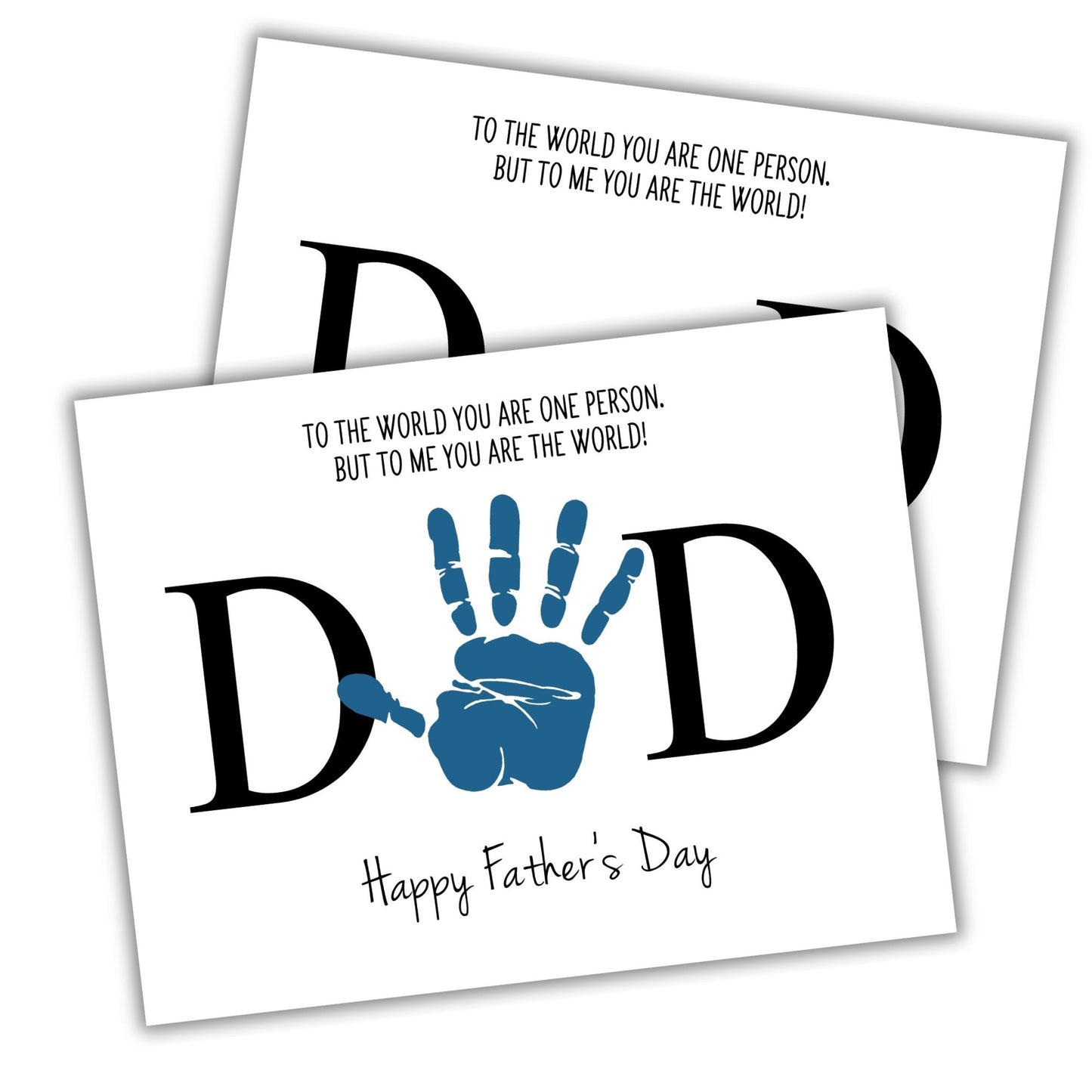 Printable Dad Father's Day Handprint Art