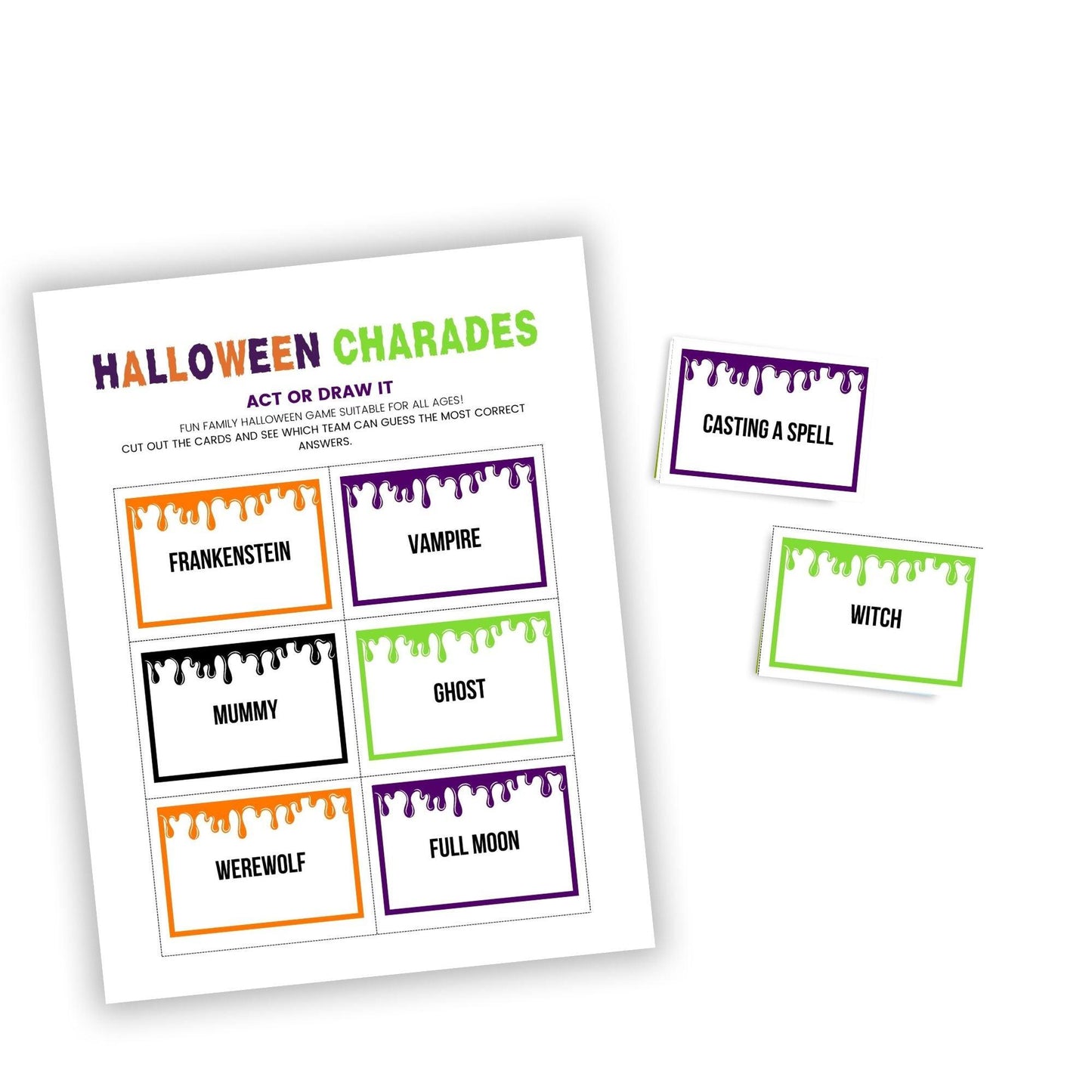 Halloween Charades Game - Simplify Create Inspire