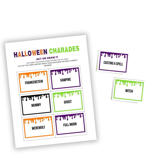 Halloween Charades Game - Simplify Create Inspire