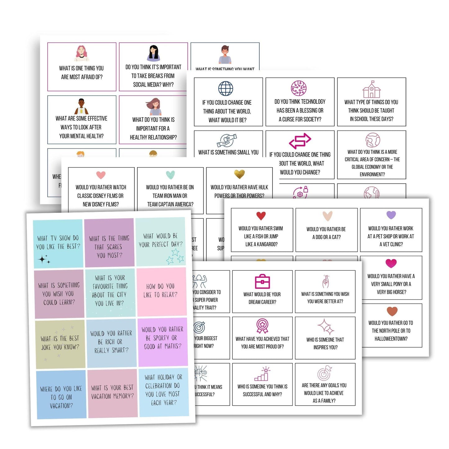 conversation card bundle