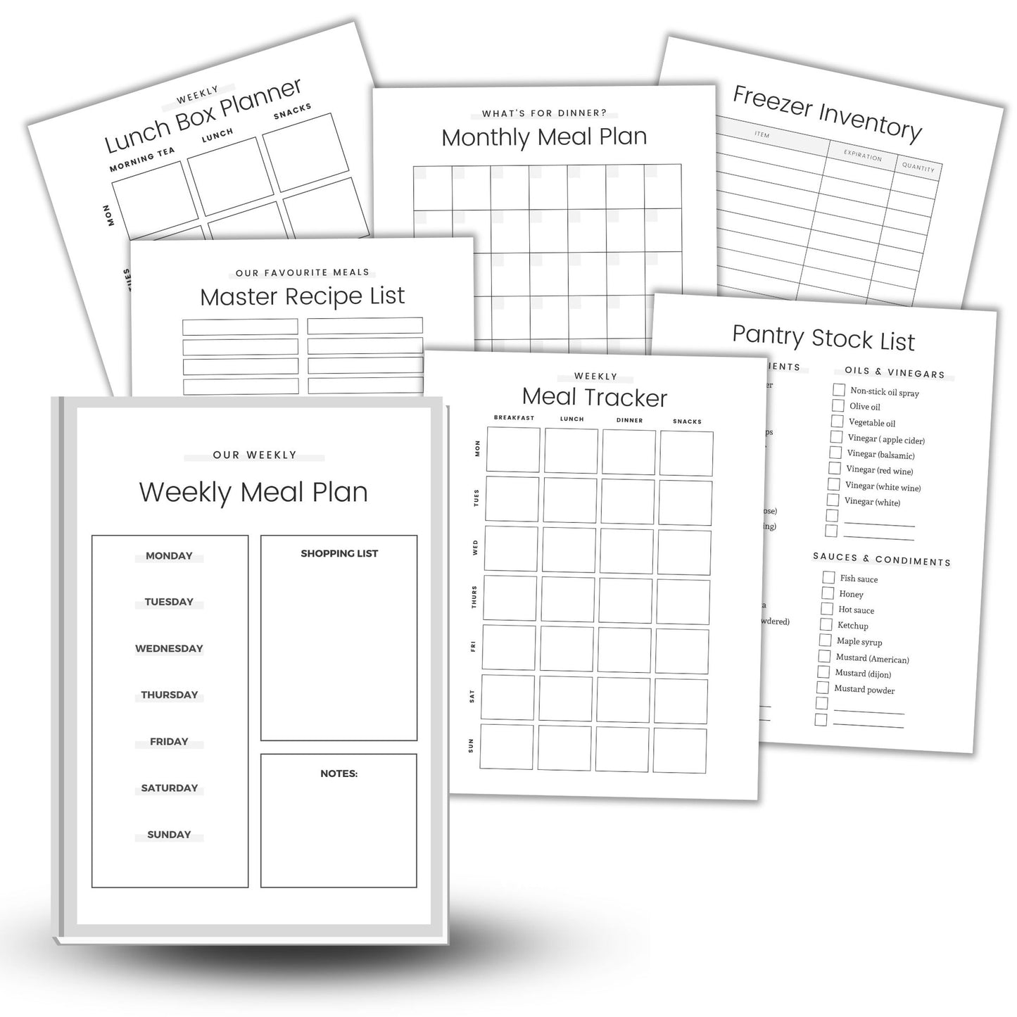 Meal Planning Kit - Simplify Create Inspire