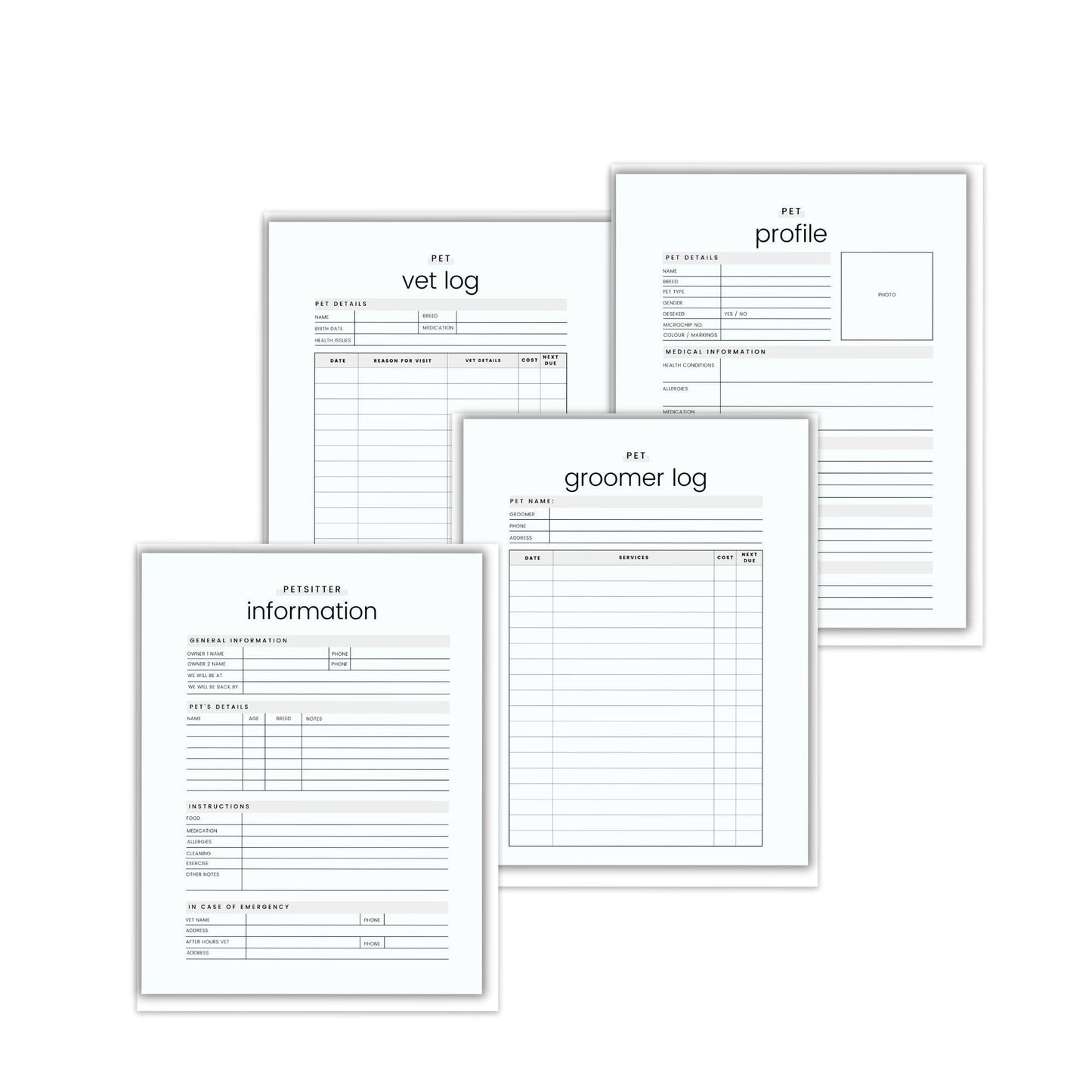 Pet Care Planner - Simplify Create Inspire