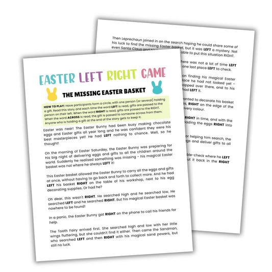 Easter Left Right Game - Simplify Create Inspire