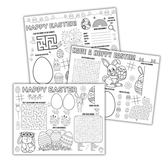 Easter Activity Placemats - 3 Designs Included - Simplify Create Inspire