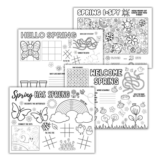 Printable Spring Activity Placemats