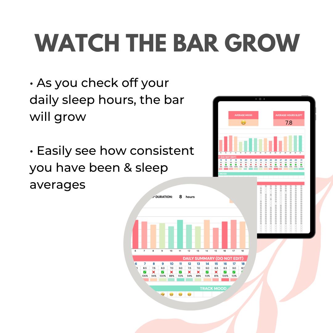 Printable Daily Sleep Tracker Spreadsheet