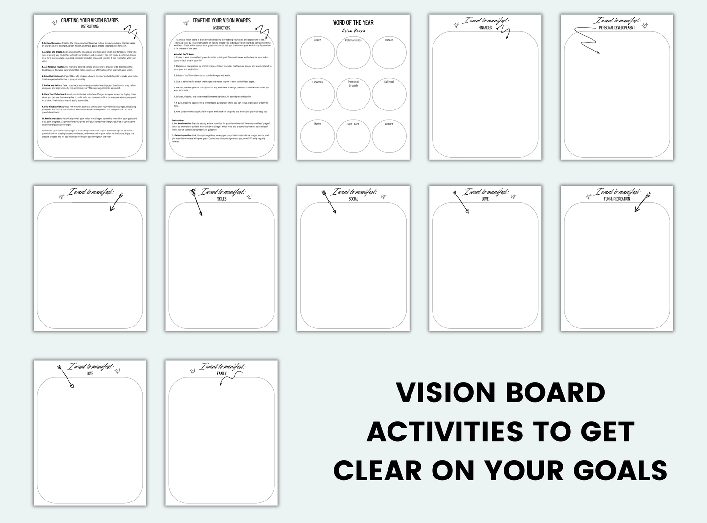 Printable Word Of The Year Workbook