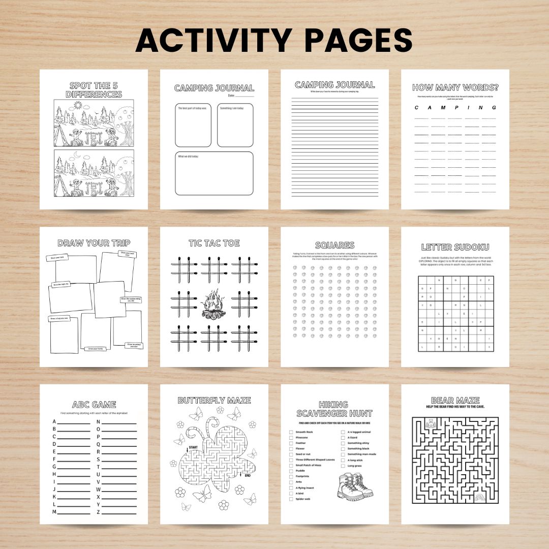 Printable Camping Activity Book