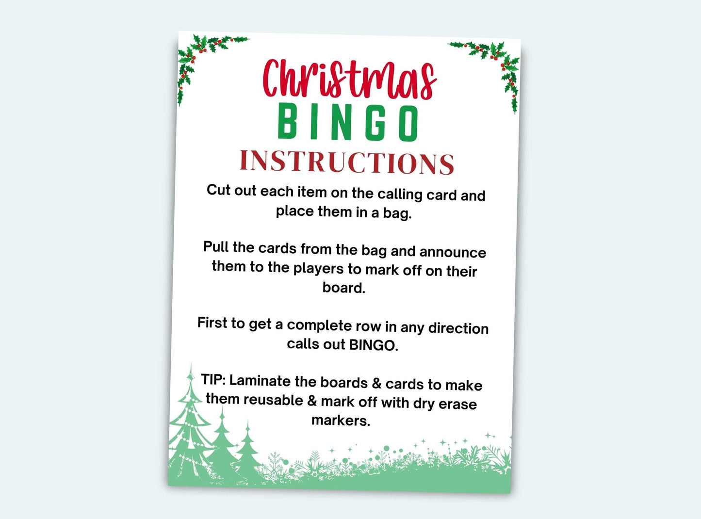 Christmas Bingo Game