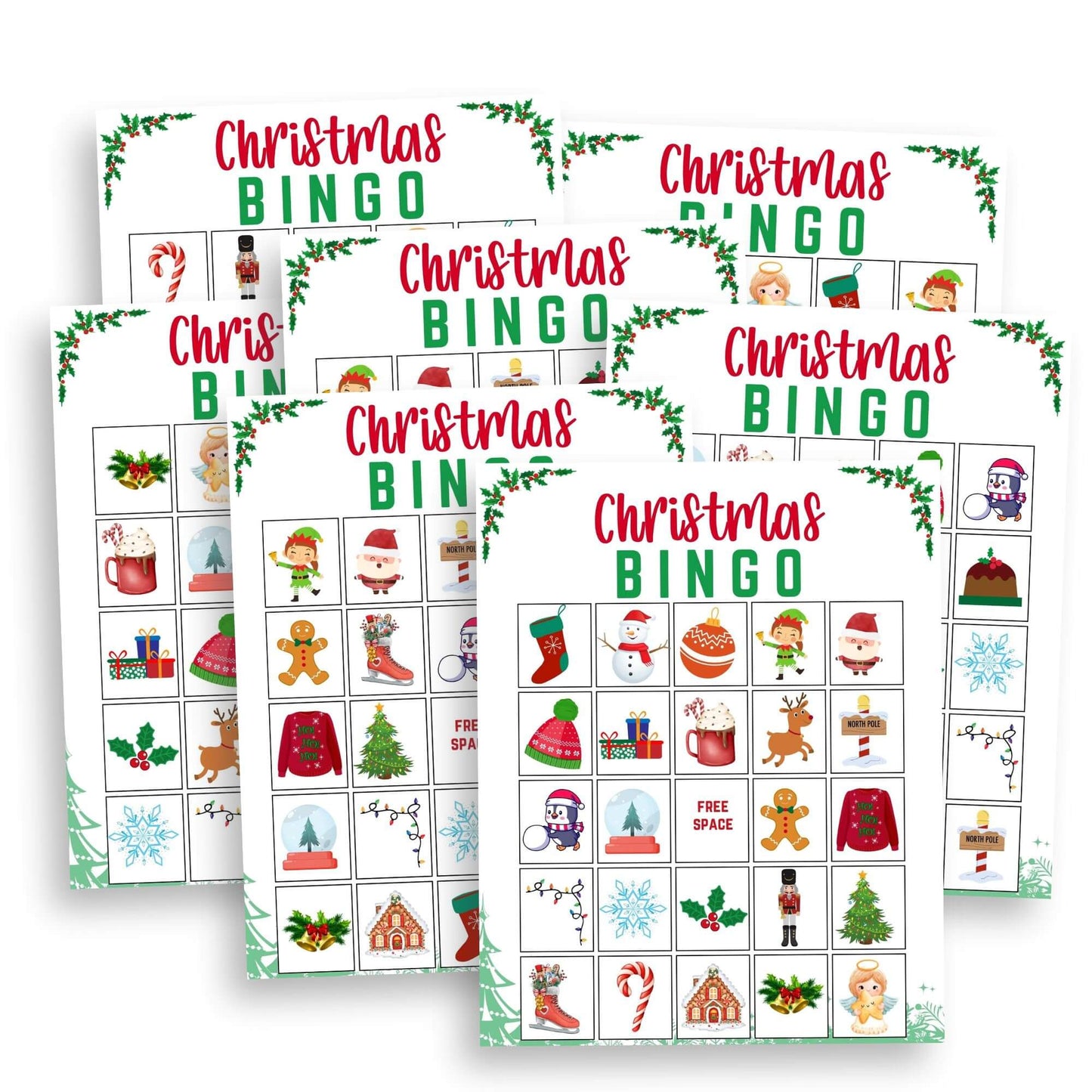 printable christmas bingo game