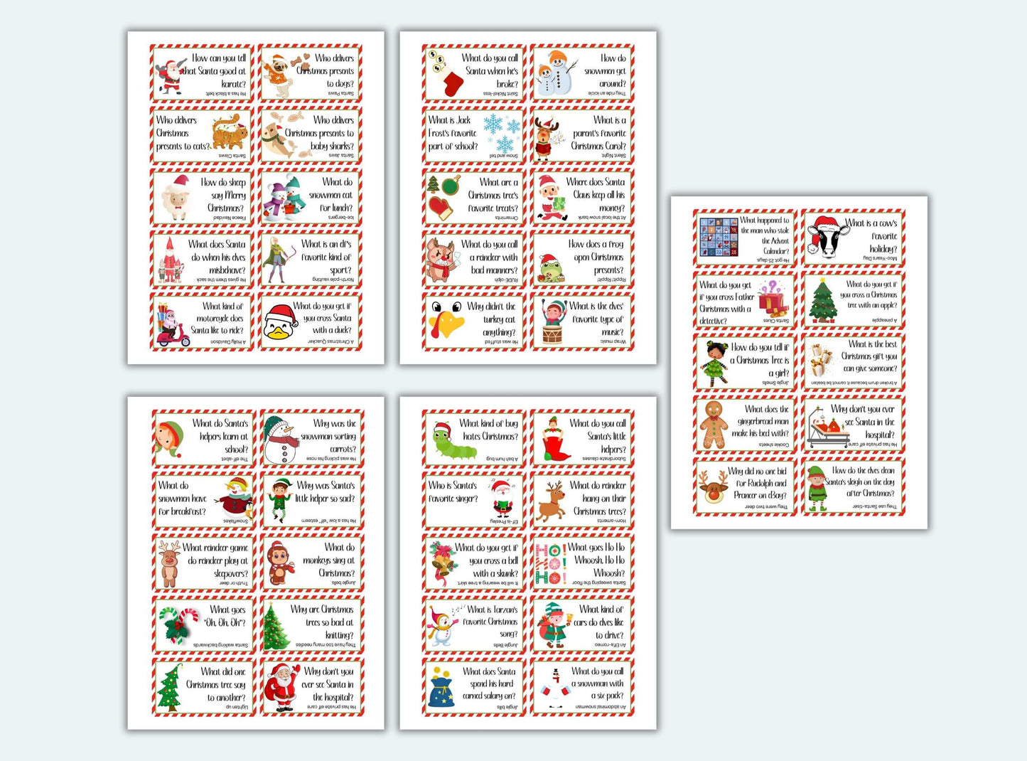 Printable Christmas Lunch Box Jokes