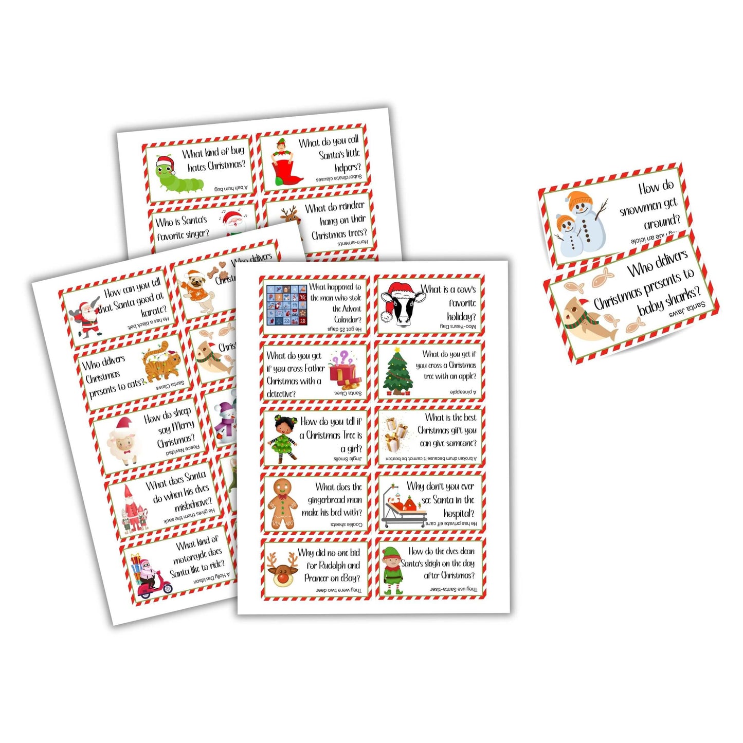 Printable Christmas Lunch Box Jokes