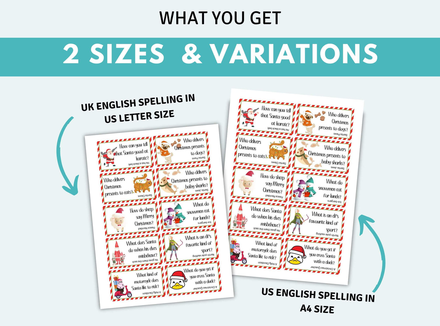 Printable Christmas Lunch Box Jokes