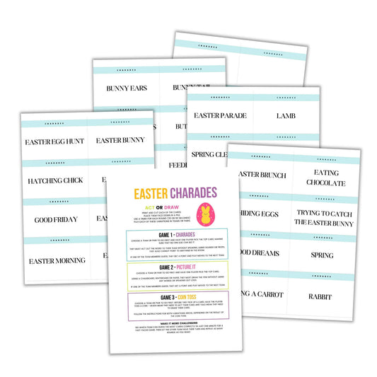 Printable Easter Charades Game