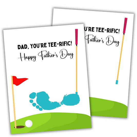 Printable Golf Father's Day Handprint Art
