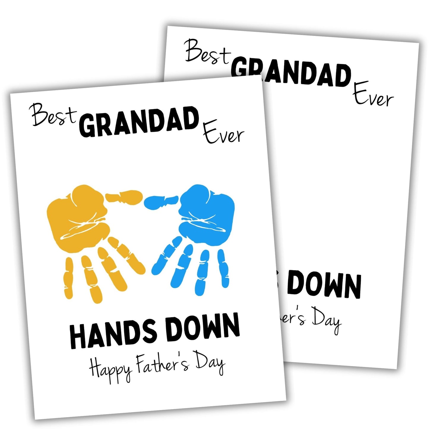printable best grandad ever hand print craft.