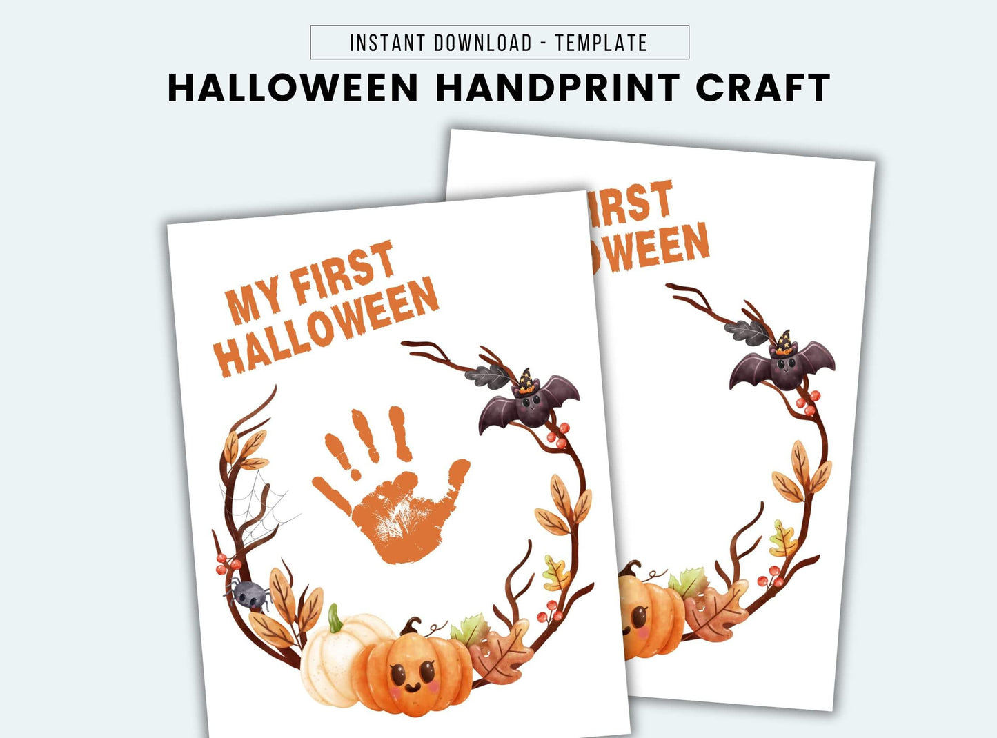 Printable My First Halloween Handprint Craft