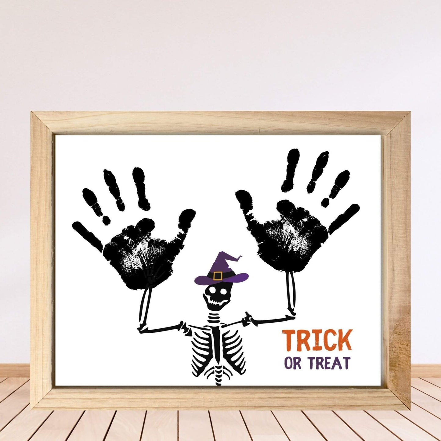 Printable Skeleton Halloween Handprint Craft