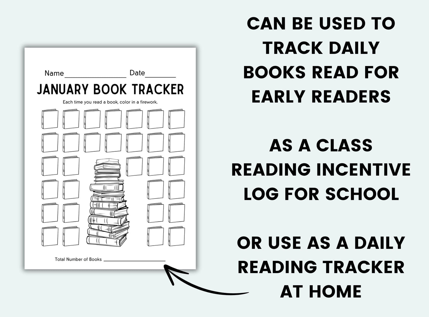 Monthly Reading Trackers For Kids