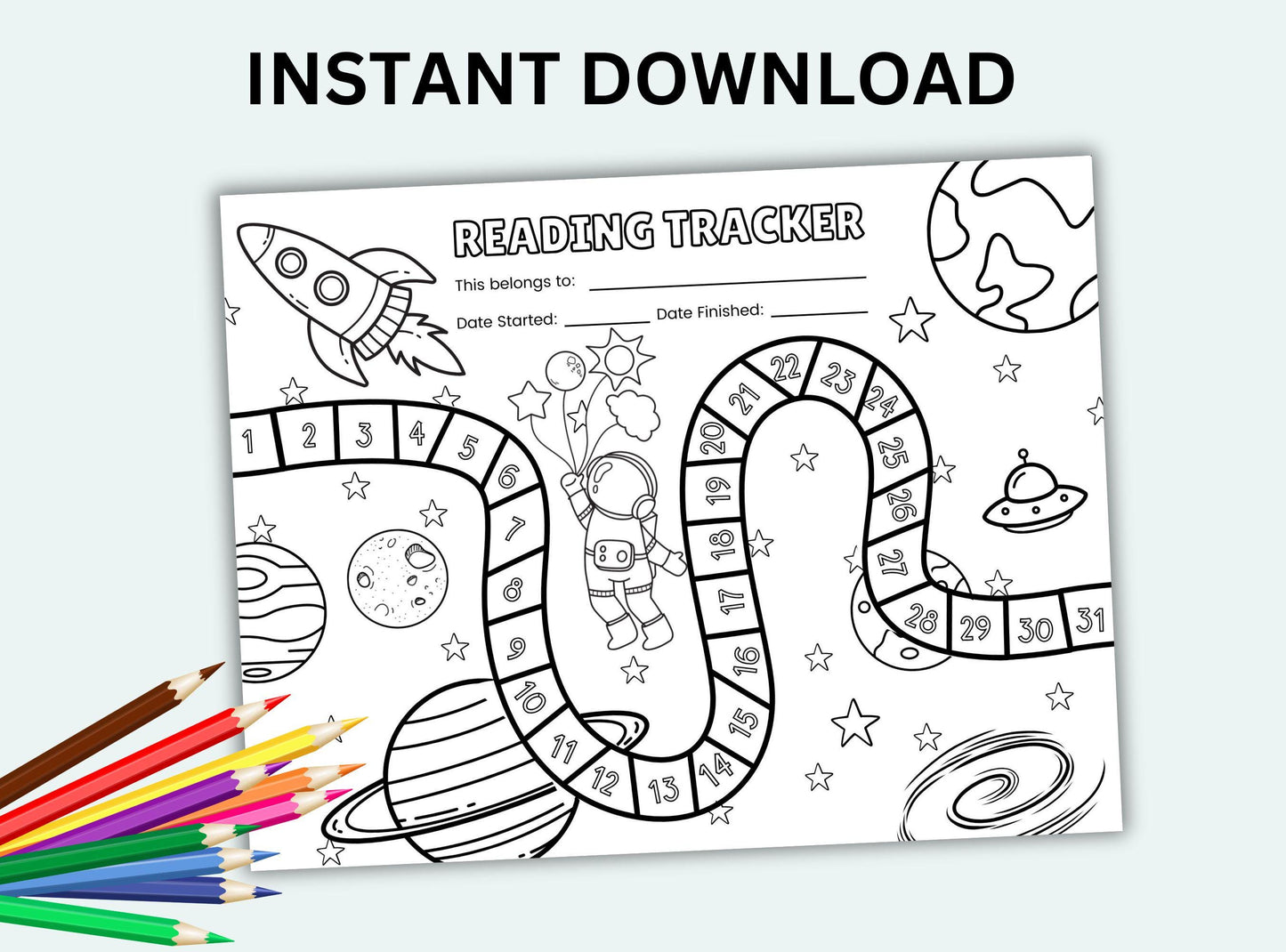 Space Reading Challenge Tracker