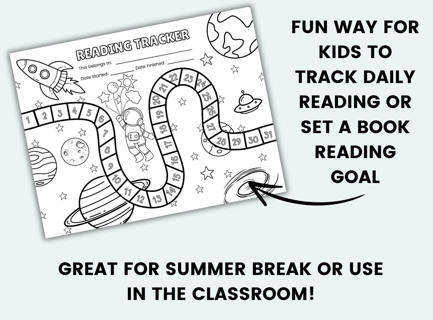 Space Reading Challenge Tracker