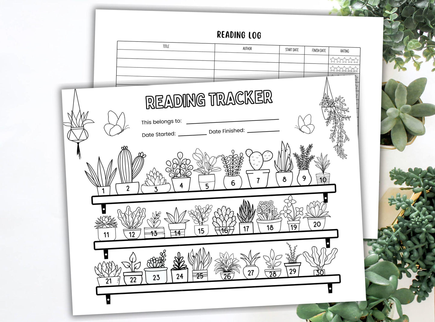 Plant Reading Challenge Tracker