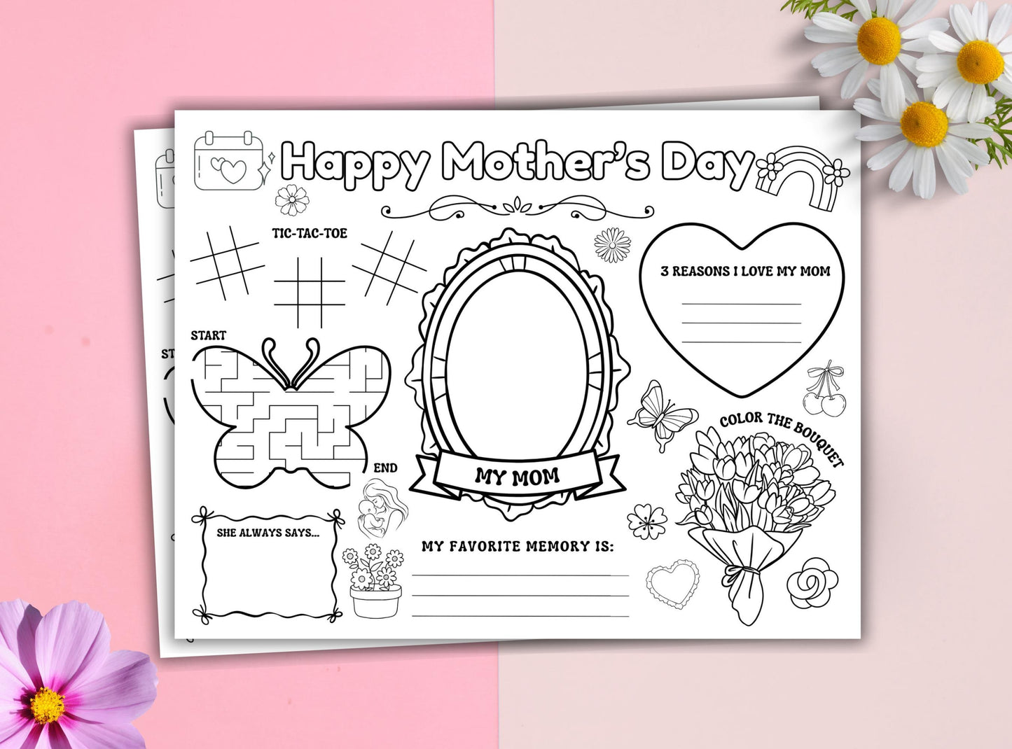 Mothers Day Activity Placemat