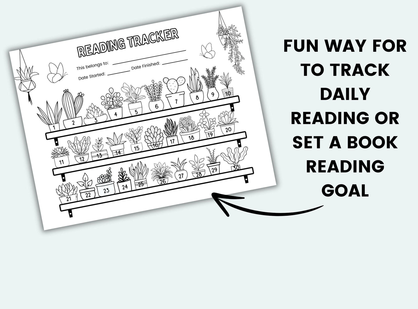 Plant Reading Challenge Tracker