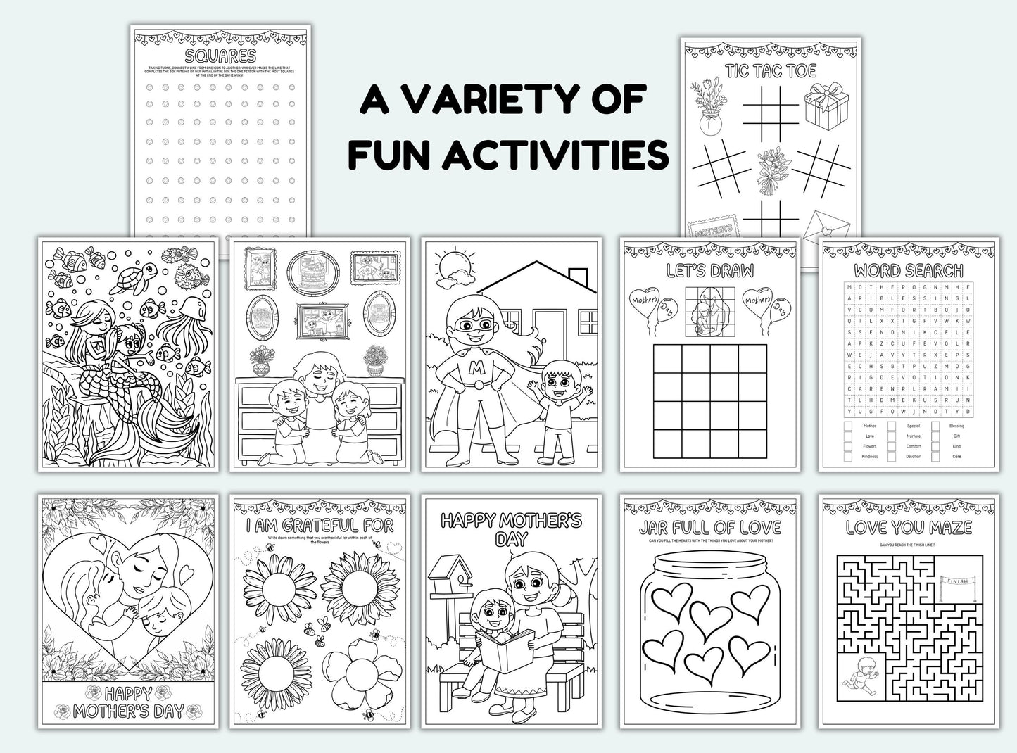 Mothers Day Activity Bundle