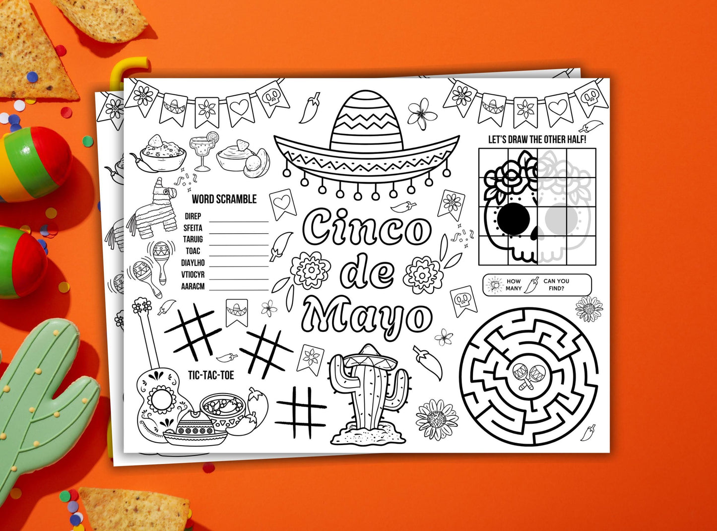 Cinco De Mayo Activity Placemat
