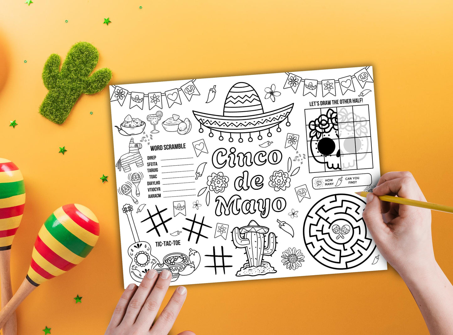 Cinco De Mayo Activity Placemat