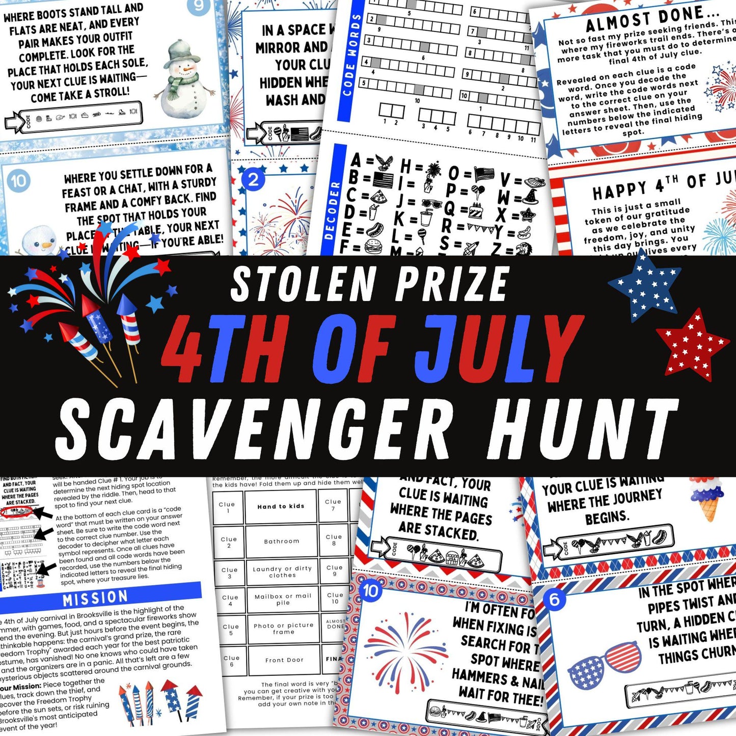 4th Of July Scavenger Hunt