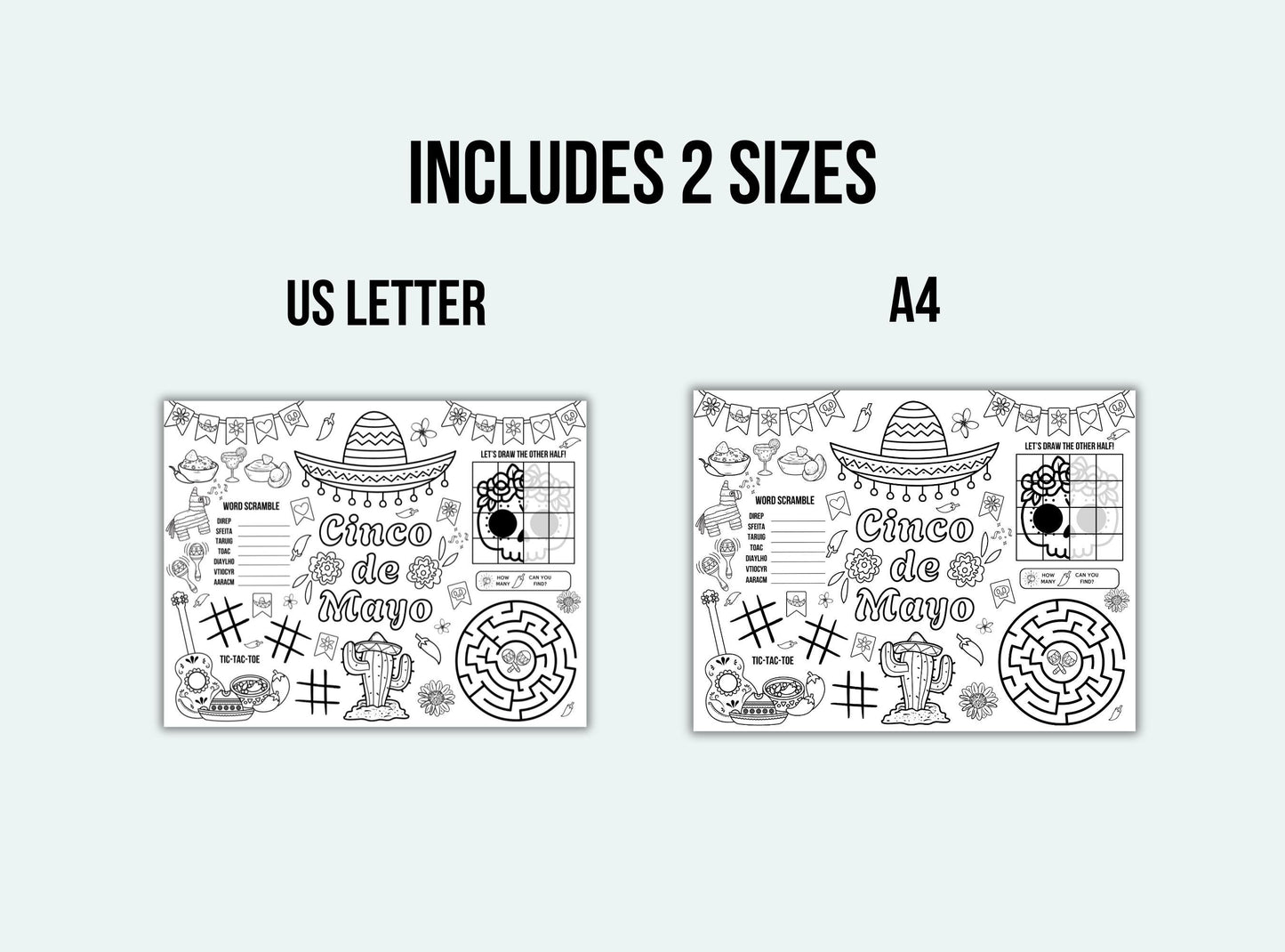Cinco De Mayo Activity Placemat