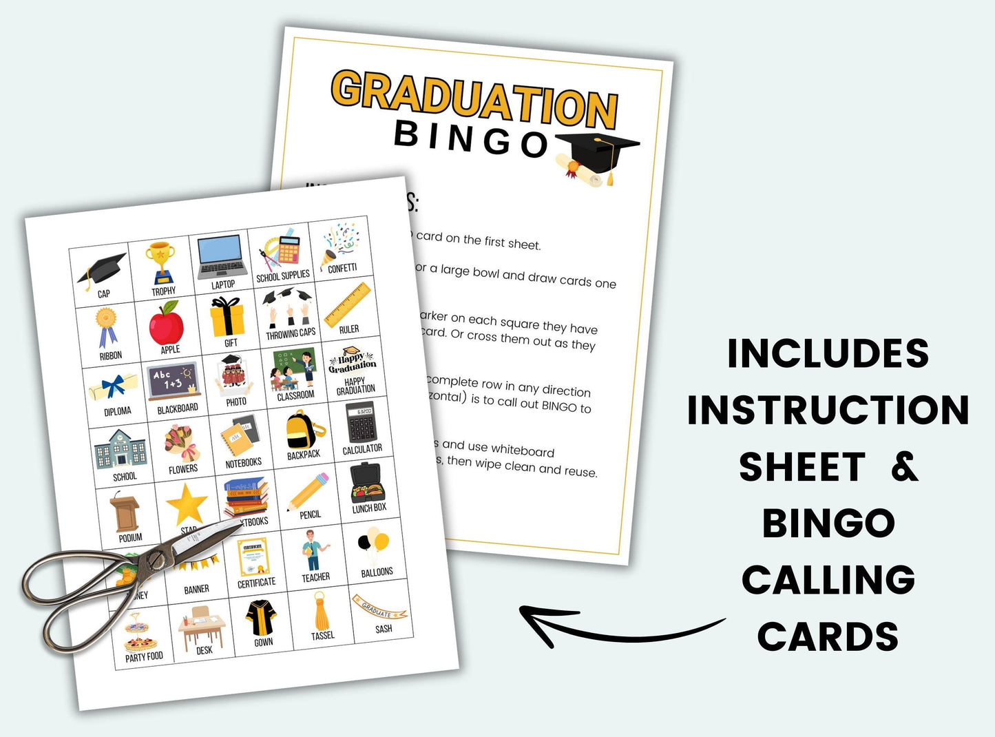 Graduation Bingo Game