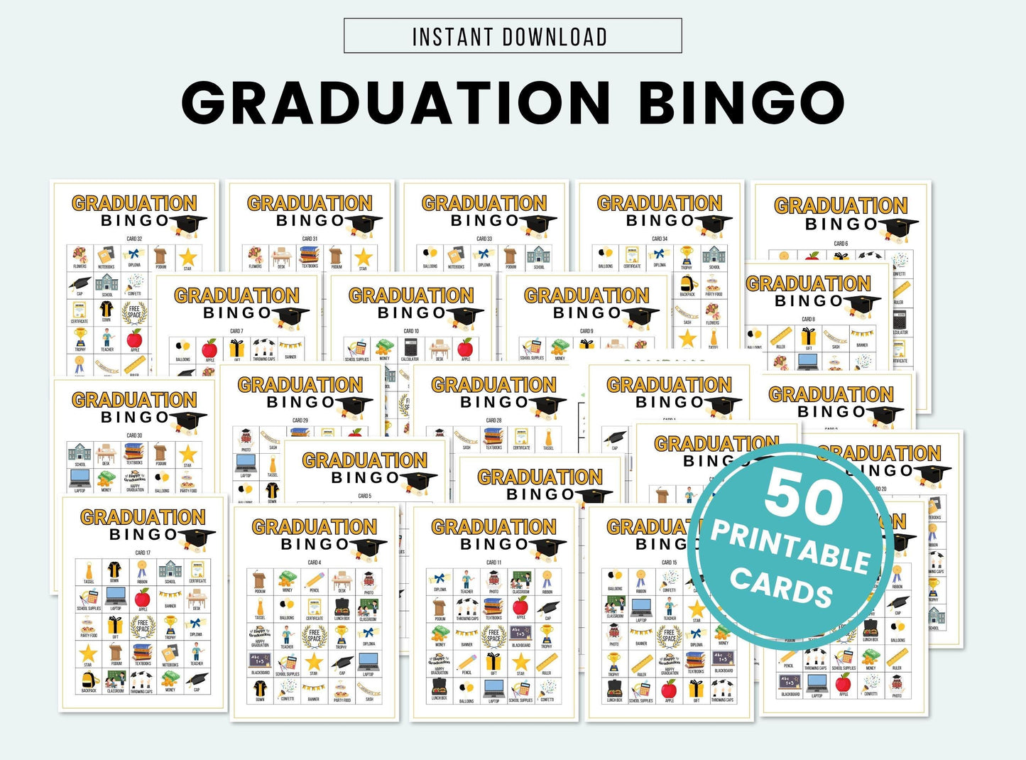 Graduation Bingo Game