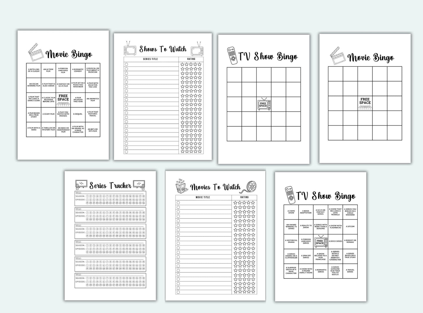 Movie Journal Bundle