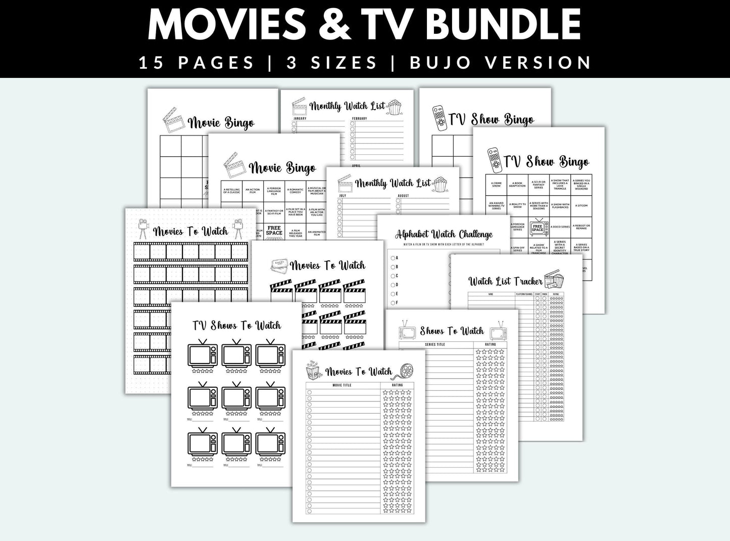 Movie Journal Bundle
