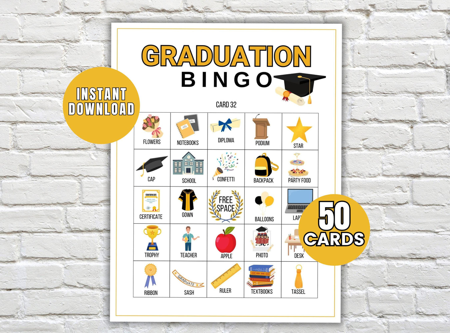 Graduation Bingo Game