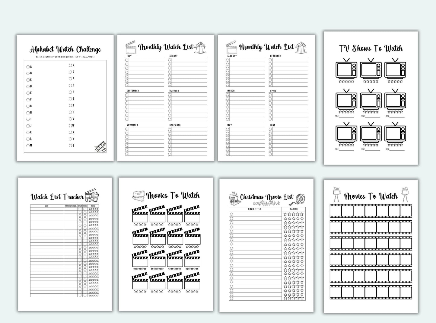 Movie Journal Bundle