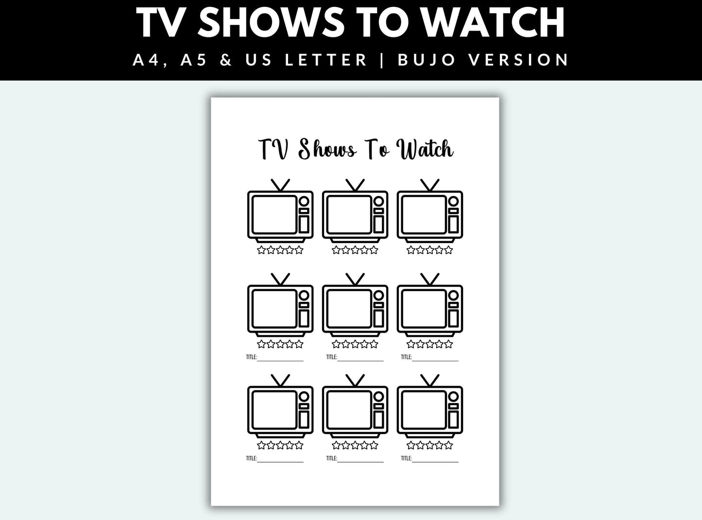 Shows To Watch Tracker